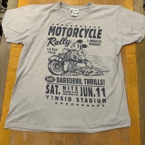 Disney Gray Motorcycle Rally T-Shirt
